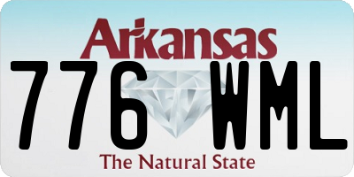 AR license plate 776WML