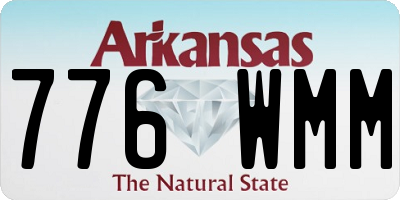 AR license plate 776WMM