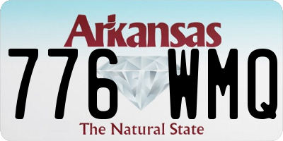 AR license plate 776WMQ