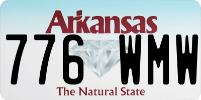 AR license plate 776WMW