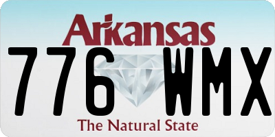 AR license plate 776WMX