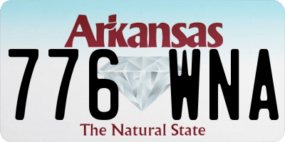 AR license plate 776WNA