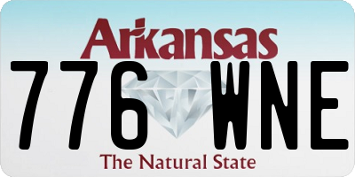 AR license plate 776WNE
