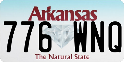 AR license plate 776WNQ