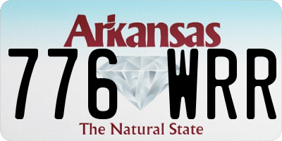 AR license plate 776WRR