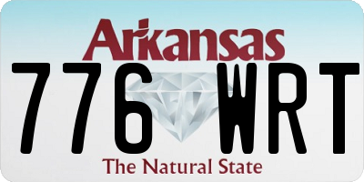 AR license plate 776WRT