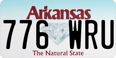 AR license plate 776WRU