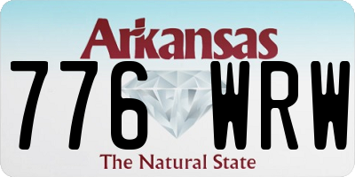 AR license plate 776WRW