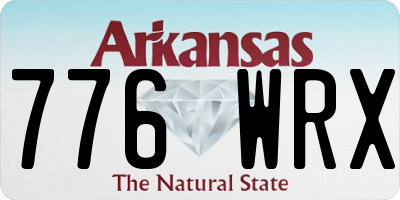 AR license plate 776WRX