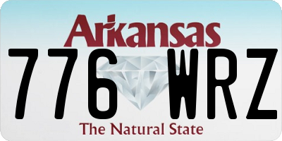 AR license plate 776WRZ