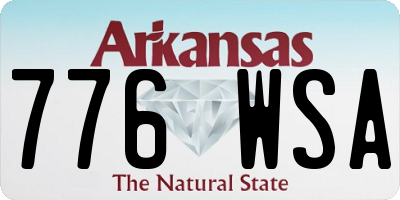 AR license plate 776WSA