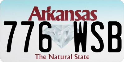 AR license plate 776WSB