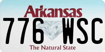 AR license plate 776WSC
