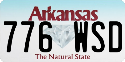 AR license plate 776WSD