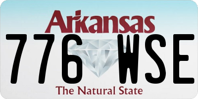 AR license plate 776WSE