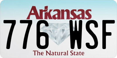 AR license plate 776WSF