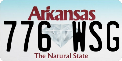 AR license plate 776WSG