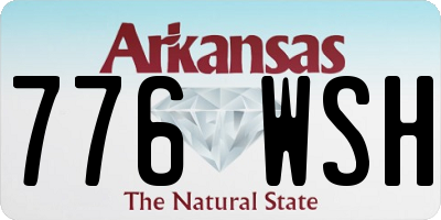 AR license plate 776WSH