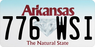 AR license plate 776WSI