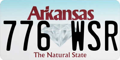 AR license plate 776WSR