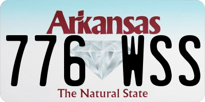 AR license plate 776WSS