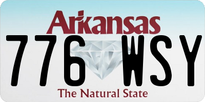 AR license plate 776WSY