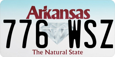 AR license plate 776WSZ
