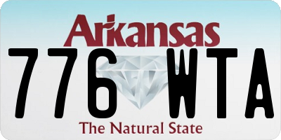AR license plate 776WTA