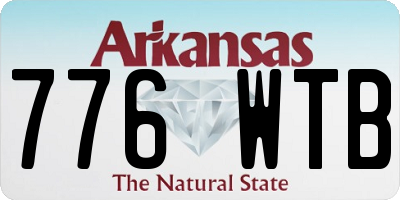 AR license plate 776WTB