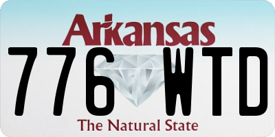AR license plate 776WTD