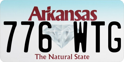 AR license plate 776WTG