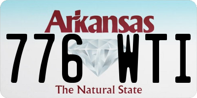 AR license plate 776WTI