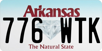 AR license plate 776WTK
