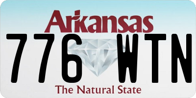 AR license plate 776WTN