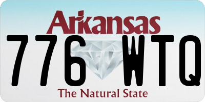 AR license plate 776WTQ