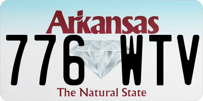 AR license plate 776WTV