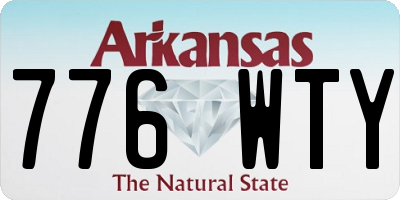 AR license plate 776WTY