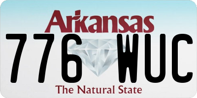 AR license plate 776WUC