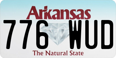 AR license plate 776WUD