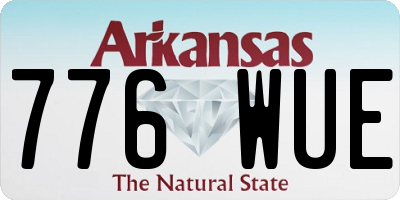 AR license plate 776WUE