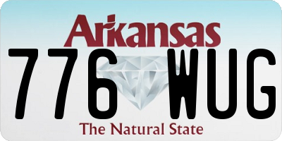 AR license plate 776WUG