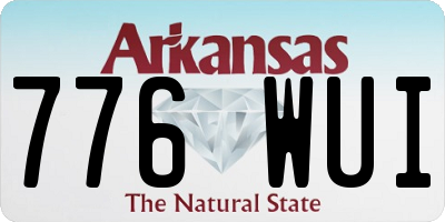 AR license plate 776WUI