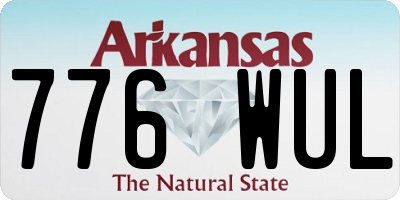 AR license plate 776WUL
