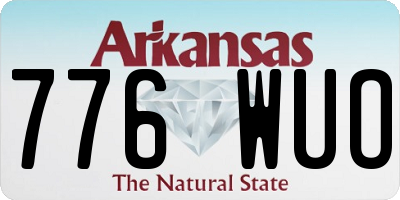 AR license plate 776WUO