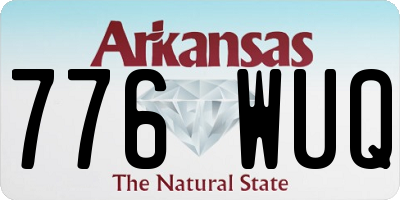 AR license plate 776WUQ