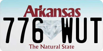 AR license plate 776WUT