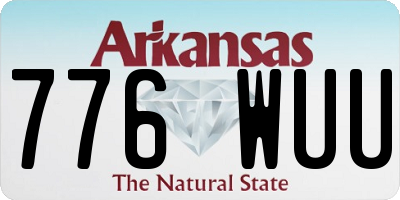 AR license plate 776WUU