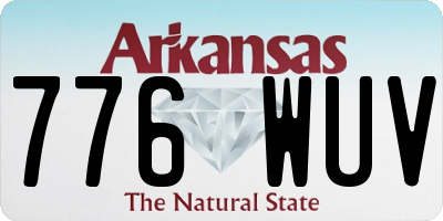 AR license plate 776WUV