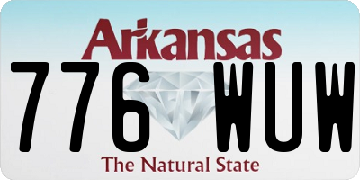 AR license plate 776WUW