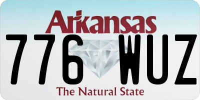 AR license plate 776WUZ